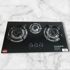 Glass injector hob stove
