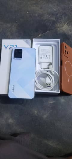 vivo y21 pta official approved , with box and charger.
