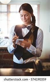 Female order taker