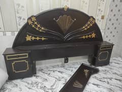 wood bed for sale in Gujranwala / bed for sale / luxury bed