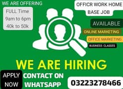 Part time jobs available