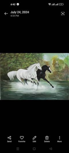 beautiful running horse