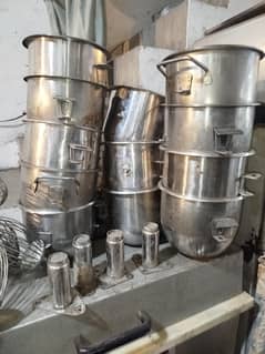 Dough machine steel bowl and attachment available imported