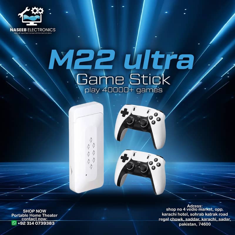 M22 GAMING STICK WITH DOUBLE WIRELESS CONTROLLERS 0