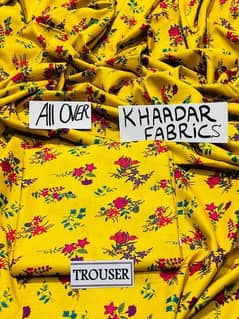 2 pc women's unstitched khaddar printed suit