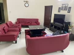 7 seat sofa set with centre table