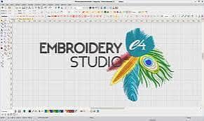 Computer digitizer Embroidery Designs making Software learn at door
