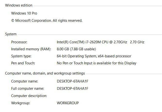 Core i7 2nd G,  8 RAM  128 SSD,  10/10, No Fault, 5 hours backup 8