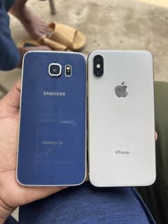 iPhone X & Samsung Galaxy S6