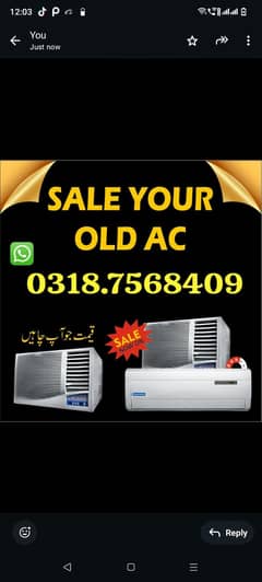 Ac purchase old Ac siplit Ac window Ac scrap Ac