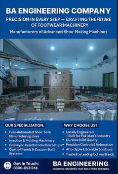 Shoes Making Machine / Banana Machine / Rotory Machine / PU Machine