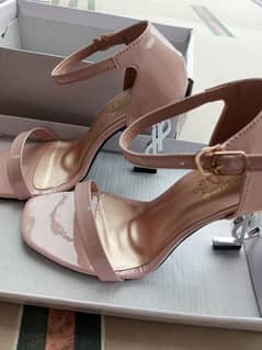 women heels , pink , ysl