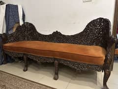 Solid Wood Carving sofa