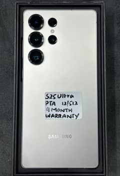 Samsung galaxy S25ultra  silver 512gb pta with warranty