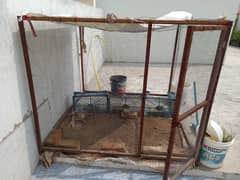 Hen Duck Bird iron cage