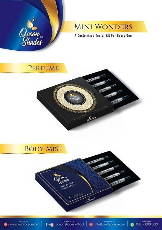Select Any 5 Perfume Sprays - 10ML Each in a Kit