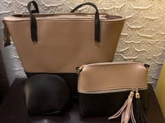 3 PC PU Leather Tote Bag For Sell