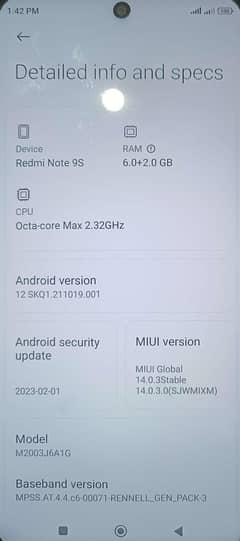 Redmi note 9S