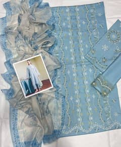 3-Piece Unstitched Lawn Suit – Airjet Fabric