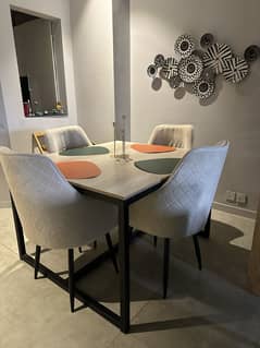 Dining table with chairs