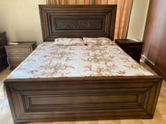 Wooden King Size Bed set