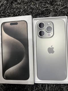 Iphone 15 Pro Natural Titanium 128GB in 10/10 Condition