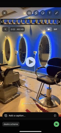 Led light mirrors