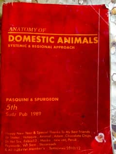 Pasquini, Anatomy of domestic animals