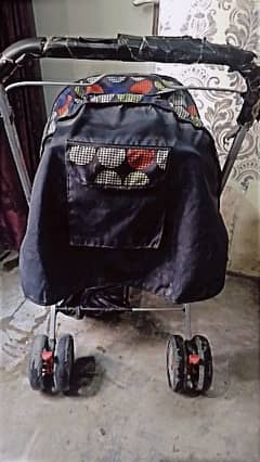 Baby pram duble weel