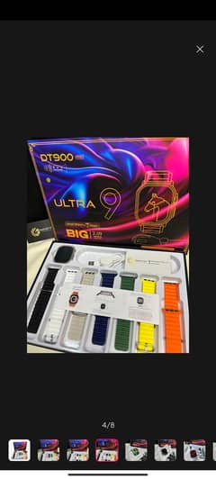 DT900 pro Ultra smart watch (49mm) with 7 straps wireless charger 2.09