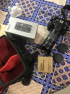 Canon 600d With 75.300 + 50mm1.8 + Tripod +2 begs with all box