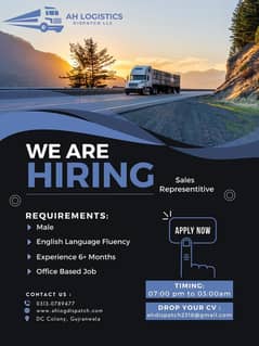 Sale representative and dispatcher