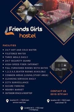 Girls Hostel in i 10 Islamabad Pakistan