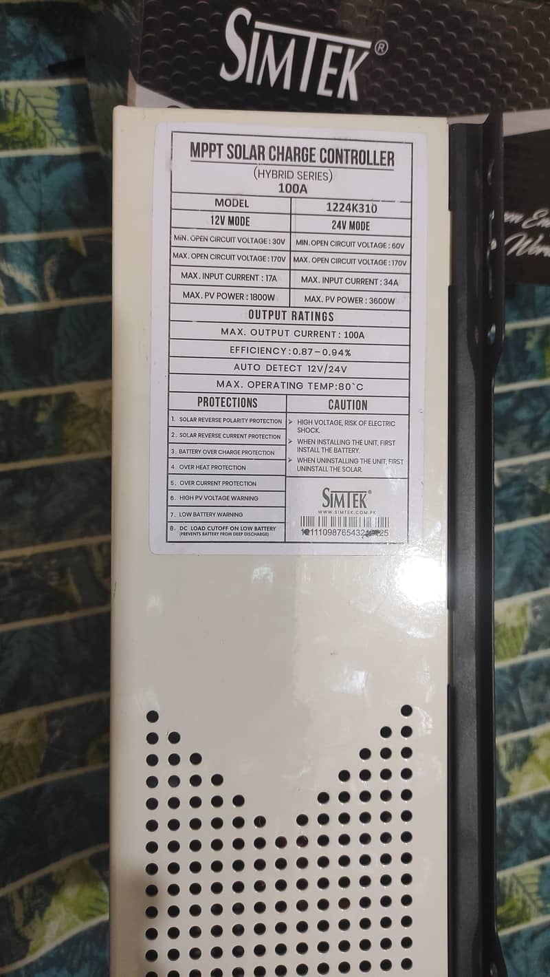 Simtek Mppt Plus Hybrid Solar Charge Controller 120v 4