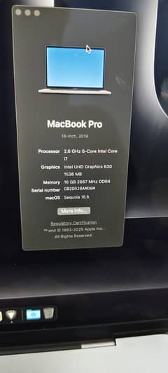 MacBook pro 2019 16 inch