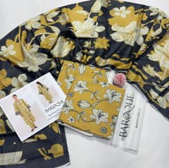 3-Peice Unstitched Lawn Suit