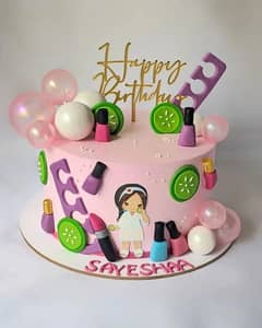 Beauty & Spa theme cake