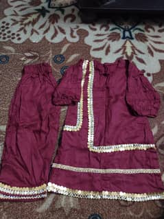 Maroon girl dress/pink dress