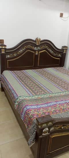 bed room set master bed with spring mattress full size 3 door cobord