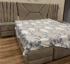 King size bed without mattress
