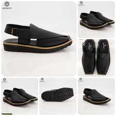 Jaf-Spot Signature Peshawari chappa-Jf31 Black