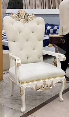 Royale room chairs in royal white colour