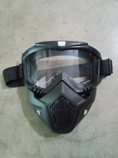 "Face Google Mask for Riders – Stylish, Windproof & Dustproof"