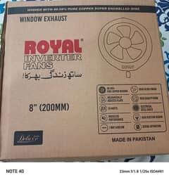 ROYAL WINDOW EXHAUST FAN