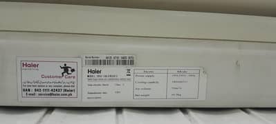 haier  1.5 ton excellent  condition