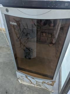 Haier Mini fridge Glass door urgent for sell