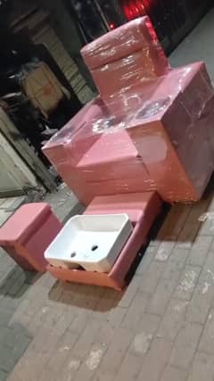 Parlour Chair Saloon Chair Pedicure Trolley Facial Bed Hair Wash Unit