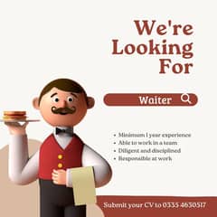Waiter - Waiter Jobs - male jobs - Job
