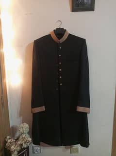 Black Sherwani with khussa, Groom height 5'8inch/5'9inch