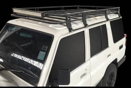 toyota land cruiser roof rack off roading 4x4